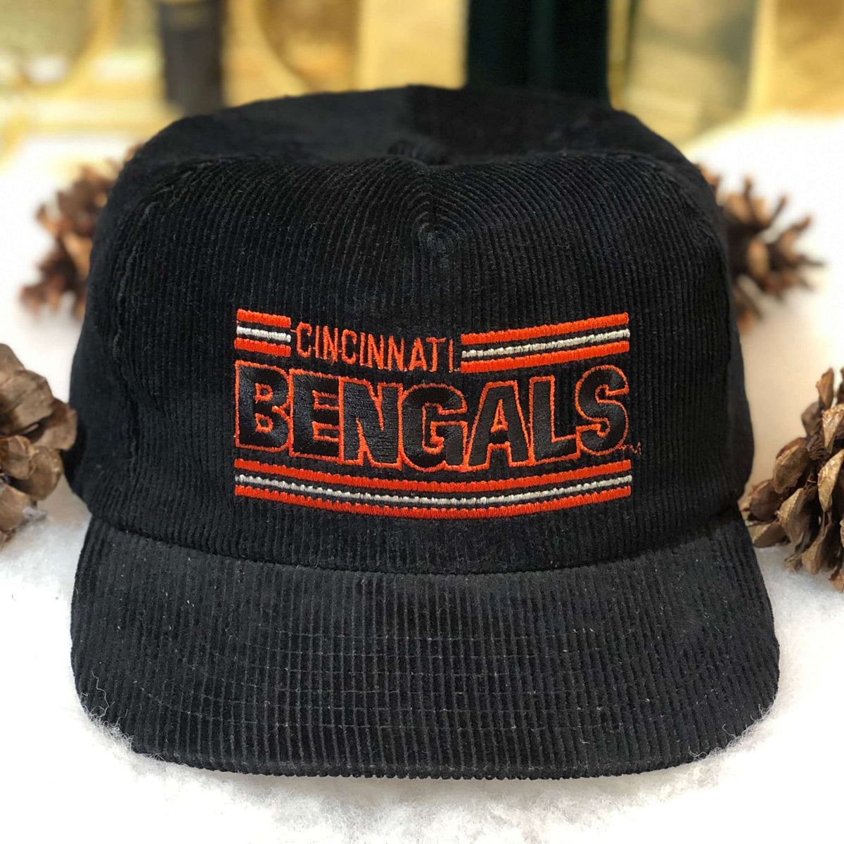 Vintage NFL Cincinnati Bengals Drew Pearson Corduroy Snapback Hat – 