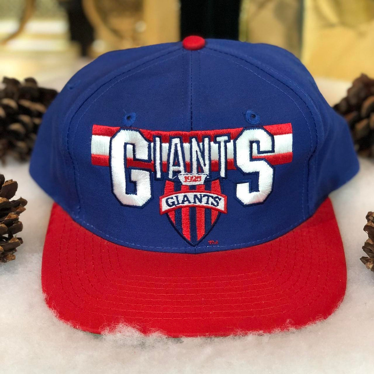 Vintage Deadstock NWOT NFL New York Giants Annco Twill Snapback