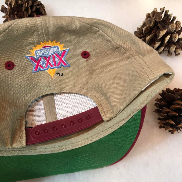 Vintage Deadstock NWOT NFL Super Bowl XXIX Champions Blank Logo Athletic Snapback Hat