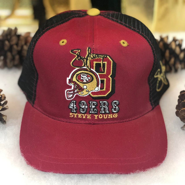 Vintage Deadstock NWOT NFL San Francisco 49ers Steve Young Strapback Hat