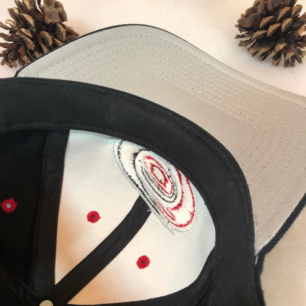 Vintage Deadstock NWOT NHL Carolina Hurricanes Logo Athletic Wool Snapback Hat