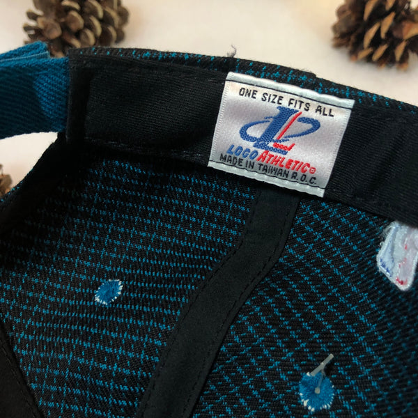 Vintage Deadstock NWT NBA Detroit Pistons Logo Athletic Strapback Hat