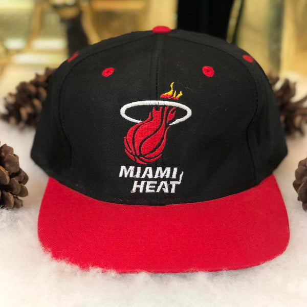 Vintage Deadstock NWOT NBA Miami Heat Logo 7 Snapback Hat