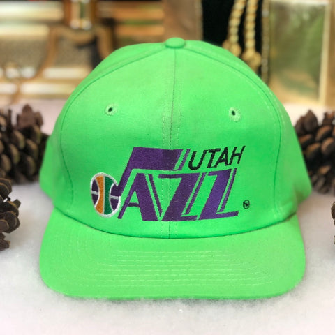 Vintage Deadstock NWOT NBA Utah Jazz Neon Snapback Hat