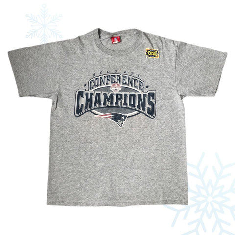 2003 NFL New England Patriots AFC Conference Champions T-Shirt (L)
