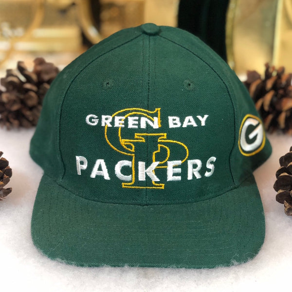 Vintage Deadstock NWOT NFL Green Bay Packers Logo 7 Wool Snapback Hat