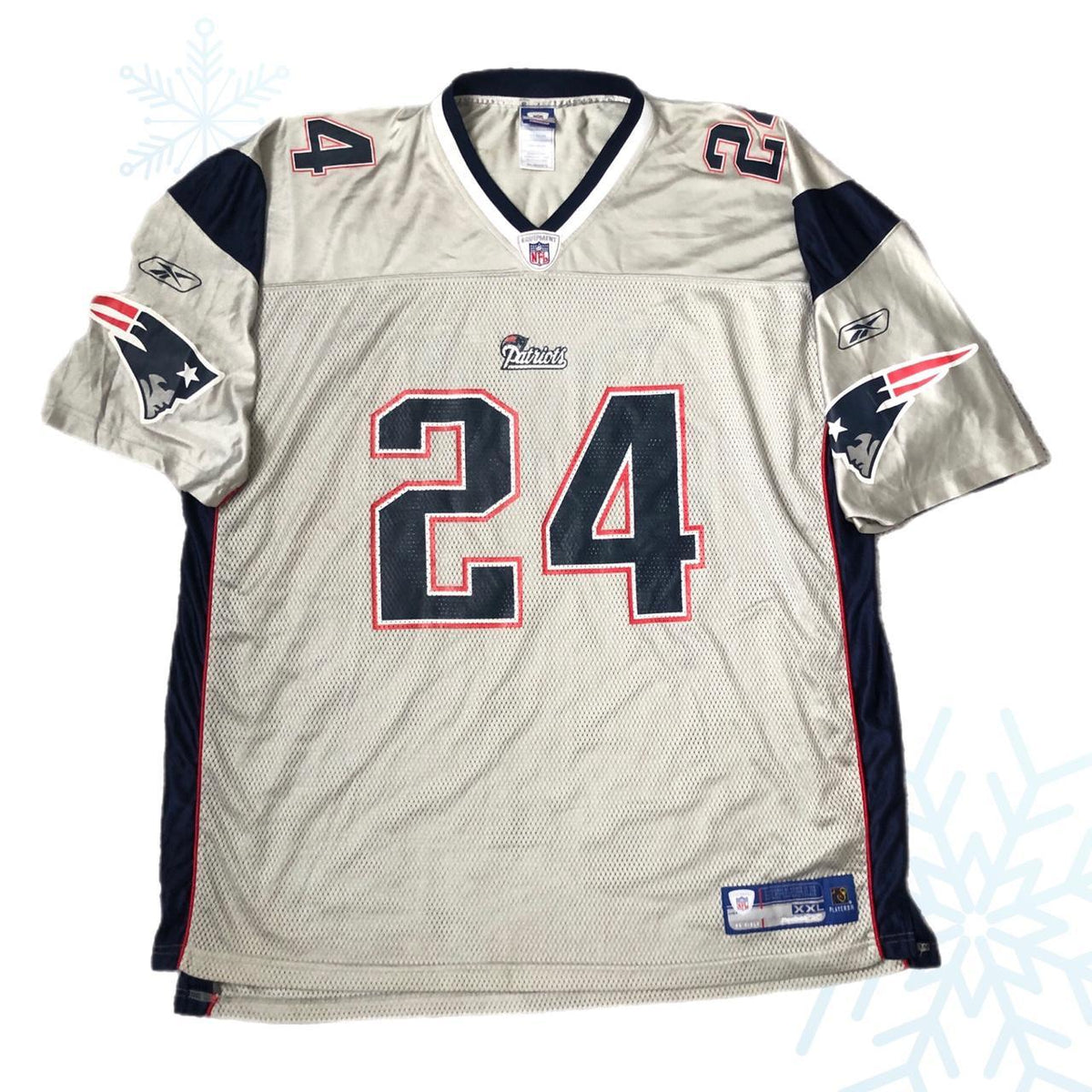 NFL New England Patriots Ty Law Reebok Replica Jersey (XXL) – 