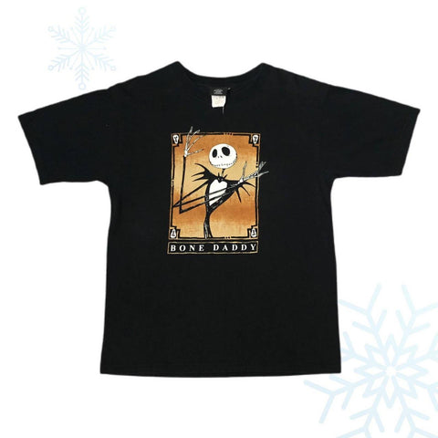 Vintage Disney Tim Burton's The Nightmare Before Christmas Jack Skellington Bone Daddy T-Shirt (M)