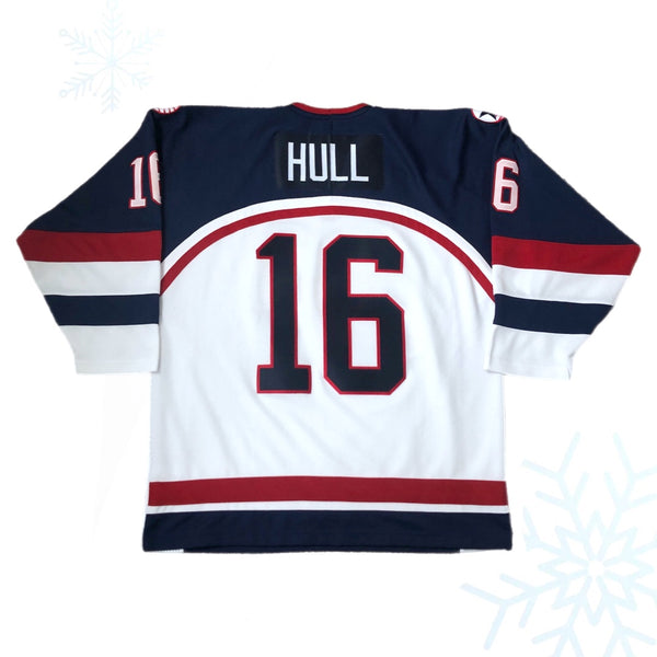 Vintage USA Hockey Brett Hull 2002 Winter Olympics Salt Lake City Nike Jersey (L)
