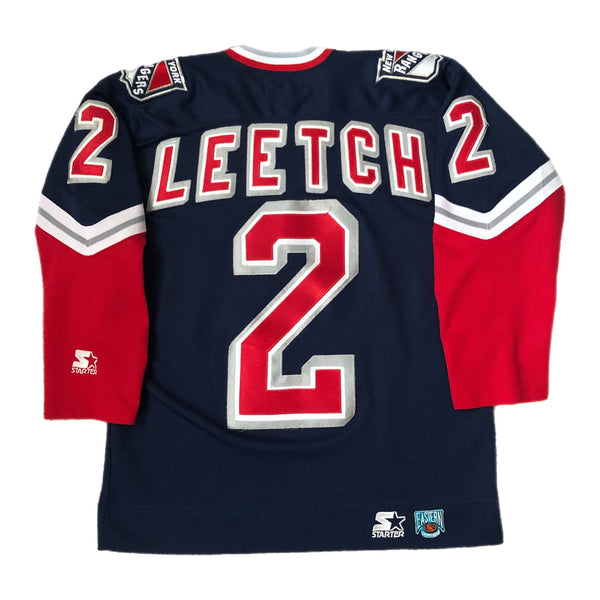 Vintage NHL New York Rangers Lady Liberty Brian Leetch Hockey Jersey (M)
