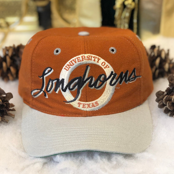 Vintage NCAA Texas Longhorns The Game Circle Logo Wool Snapback Hat
