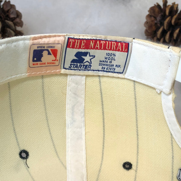 Vintage MLB Chicago White Sox Starter Pinstripe Wool Snapback Hat