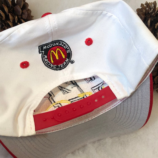 Vintage NASCAR Bill Elliott McDonald's Racing Logo 7 Double Sharktooth Twill Snapback Hat