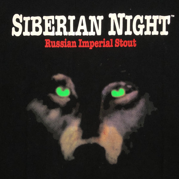 Vintage Thirsty Dog Brewing Company Siberian Night Russian Imperial Stout Wolf T-Shirt (XXL)