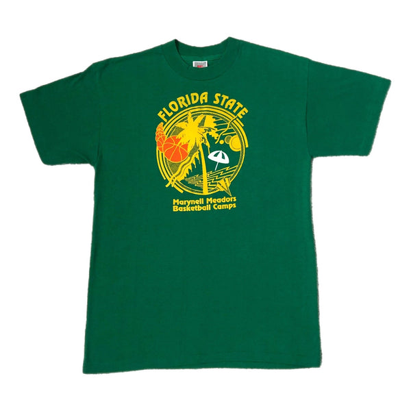 Vintage NCAA FSU Florida State Seminoles Marynell Meadors Basketball Camp Nike T-Shirt (L)