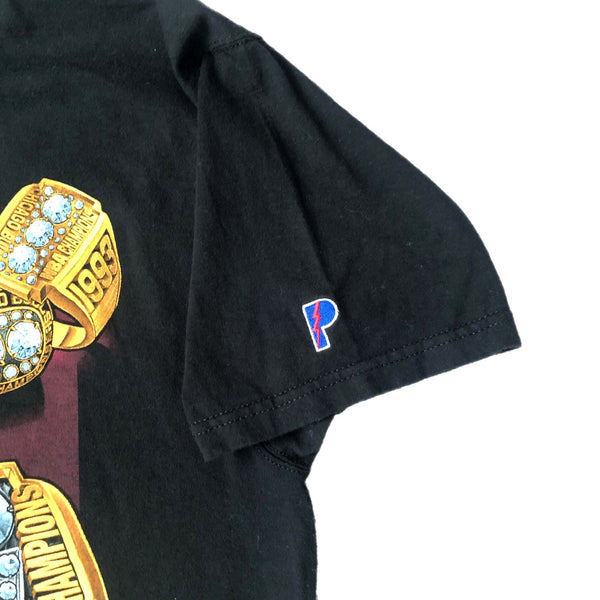 Vintage 1998 NBA 6x Champions Chicago Bulls Pro Player Rings T-Shirt (L)