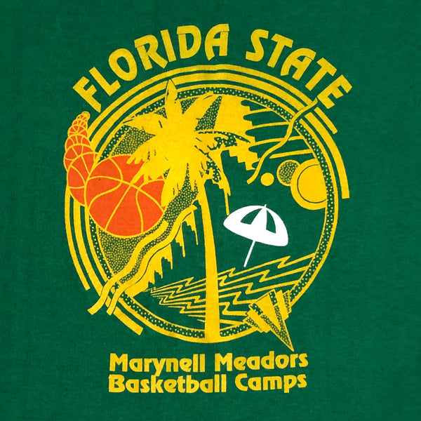 Vintage NCAA FSU Florida State Seminoles Marynell Meadors Basketball Camp Nike T-Shirt (L)