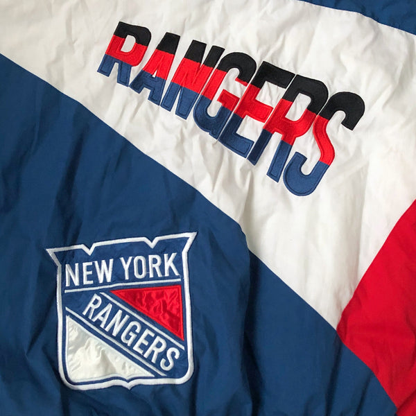 Vintage 1994 NHL Stanley Cup Champions New York Rangers Pro Player Puffer Jacket (L)