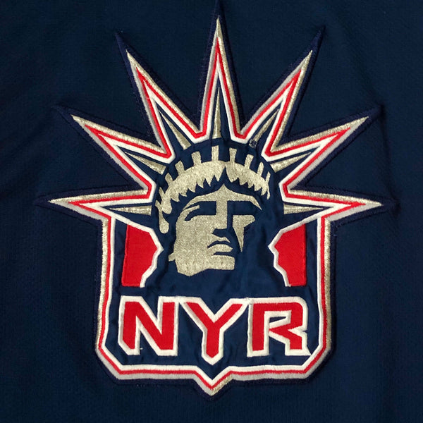 Vintage NHL New York Rangers Lady Liberty Brian Leetch Hockey Jersey (M)