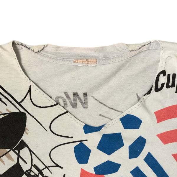 Vintage 1994 World Cup Striker Magic Johnson T's All Over Print T-Shirt (XL)