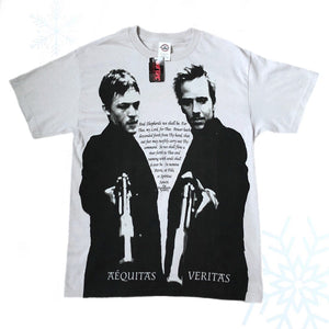 Deadstock NWT Boondock Saints Movie Aequitas Veritas Hot Topic T-Shirt (M)