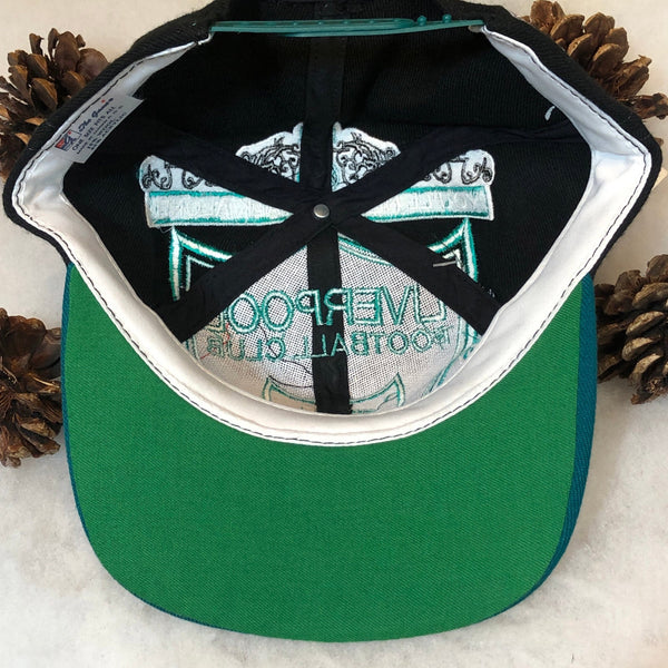 Vintage Deadstock NWT Liverpool FC Soccer The Game Big Logo Wool Snapback Hat