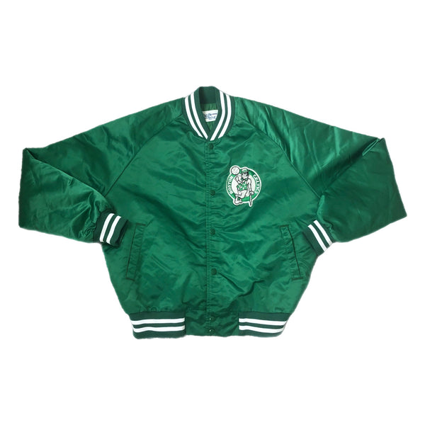Vintage NBA Boston Celtics Chalk Line Spellout Satin Jacket (L)