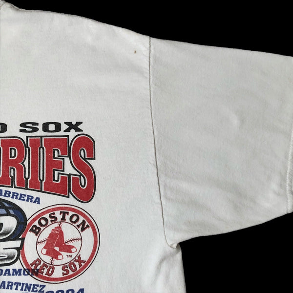 Vintage MLB Boston Red Sox 2004 World Series Champions Rap Tee T-Shirt (XL)