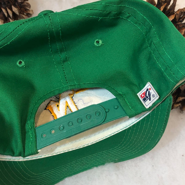 Vintage NHL Minnesota North Stars The Game Split Bar Twill Snapback Hat