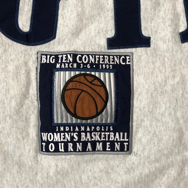 Vintage 1995 NCAA Big Ten Women's Basketball Tournament Indianapolis Spellout Crewneck Sweatshirt (XL)