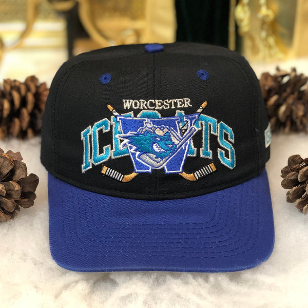 Vintage AHL Worcester IceCats 1994-95 Inaugural Season #1 Apparel CCM Snapback Hat