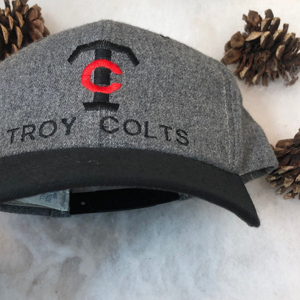 Vintage Troy Colts Michigan High School Melton Wool Snapback Hat