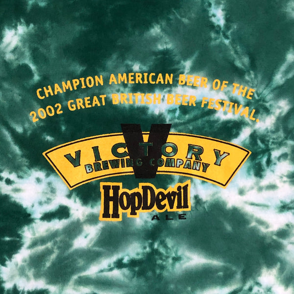 Vintage Victory Brewing HopDevil Ale Tie-Dye All Over Print T-Shirt (XXL)