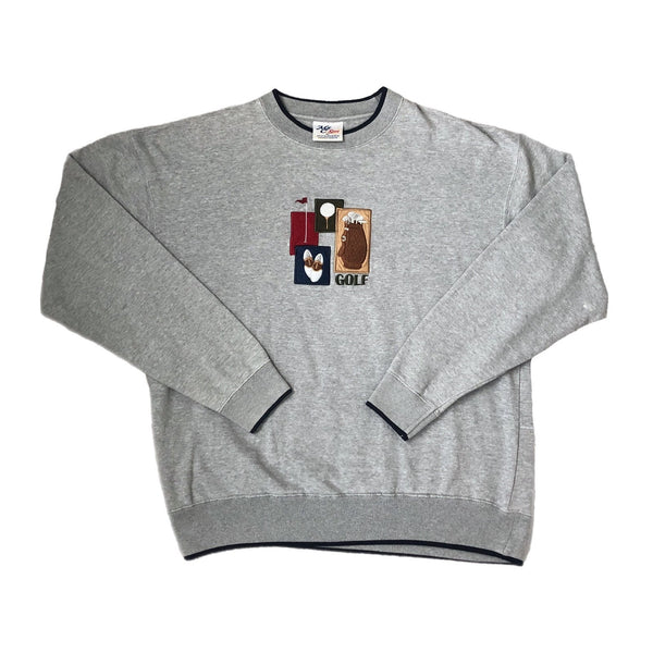 Vintage Golf Dad Father Grandpa Crewneck Sweatshirt (XL)