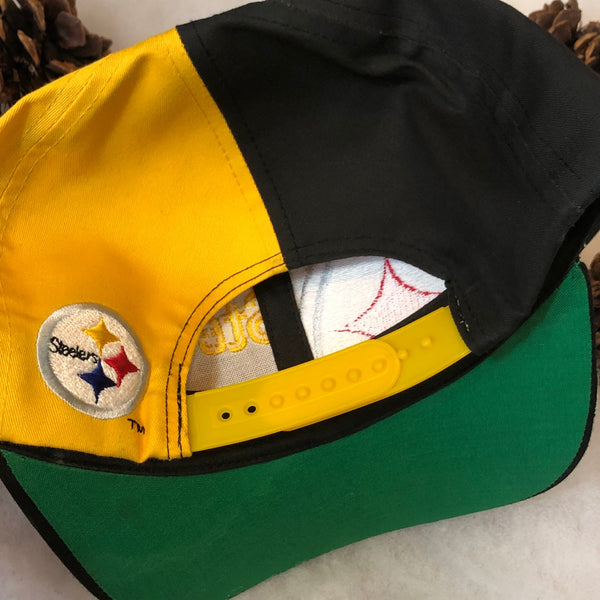 Vintage NFL Pittsburgh Steelers Eastport Big Logo Twill Snapback Hat