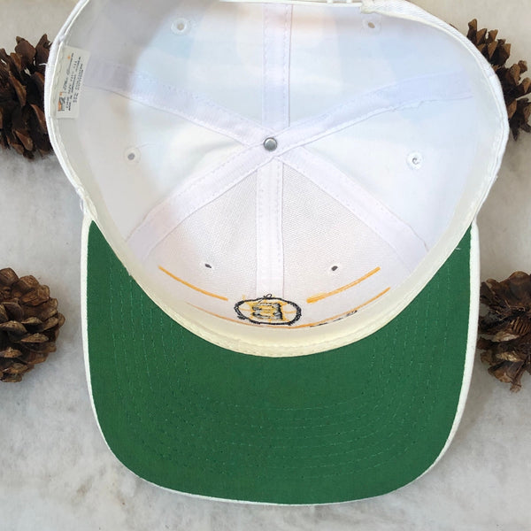 Vintage NHL Boston Bruins The Game Split Bar Twill Snapback Hat