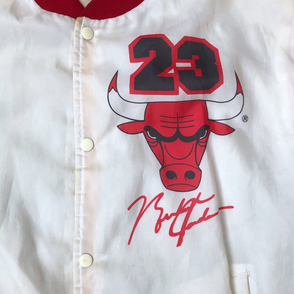 Vintage NBA Chicago Bulls Michael Jordan Chalk Line Fanimation Jacket (XL)