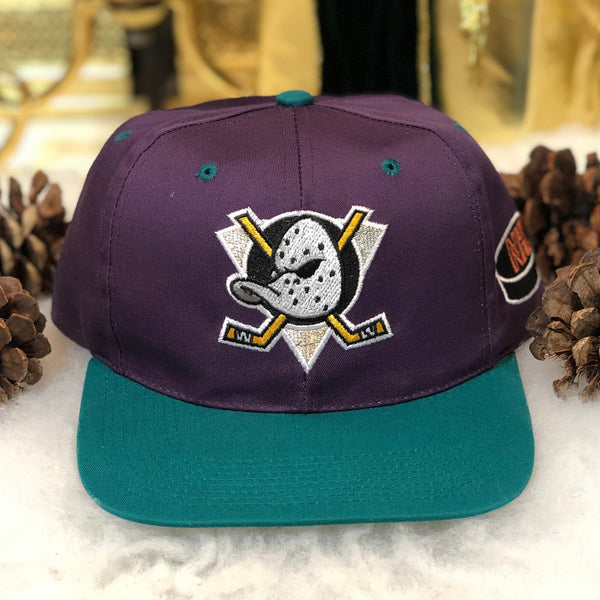 Vintage NHL Anaheim Mighty Ducks The G Cap Twill Snapback Hat