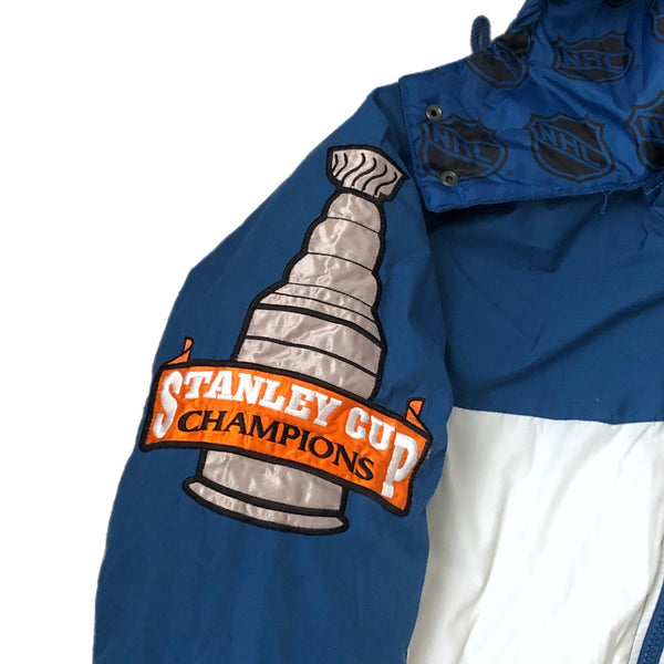 Vintage 1994 NHL Stanley Cup Champions New York Rangers Pro Player Puffer Jacket (L)