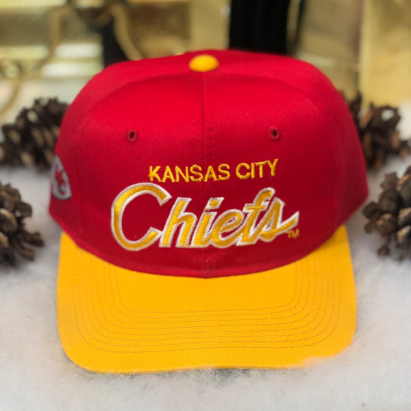 Vintage Deadstock NWOT NFL Kansas City Chiefs Sports Specialties Twill Snapback Hat