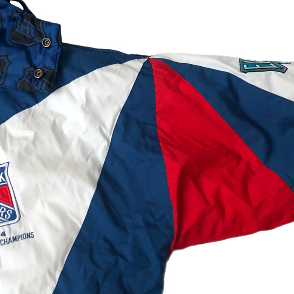 Vintage 1994 NHL Stanley Cup Champions New York Rangers Pro Player Puffer Jacket (L)