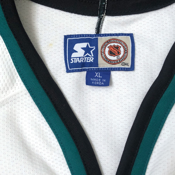 Vintage NHL San Jose Sharks Starter Hockey Jersey (XL)