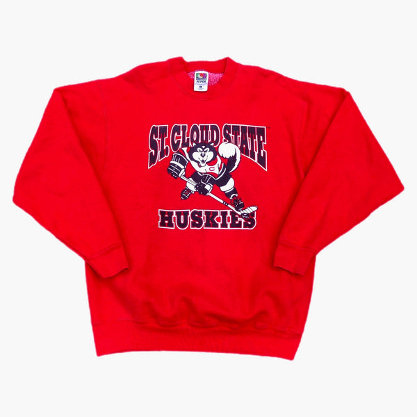 Vintage NCAA St. Cloud State University Huskies Hockey Crewneck Sweatshirt (L)