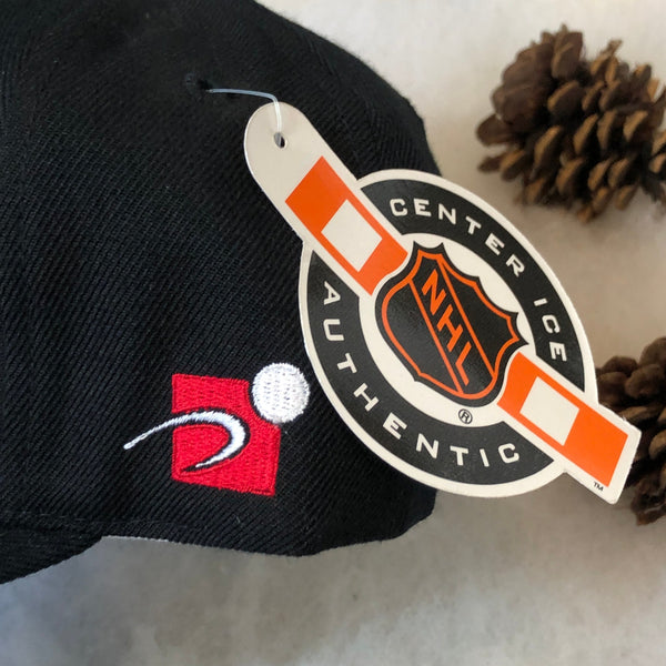 Vintage Deadstock NWT NHL Carolina Hurricanes Sports Specialties Plain Logo Wool Snapback Hat