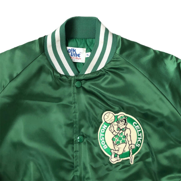 Vintage NBA Boston Celtics Chalk Line Satin Jacket (XL)