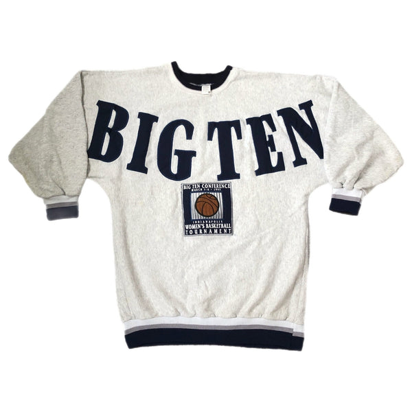 Vintage 1995 NCAA Big Ten Women's Basketball Tournament Indianapolis Spellout Crewneck Sweatshirt (XL)