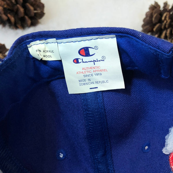 Vintage NCAA Kansas Jayhawks Football Champion Wool Snapback Hat