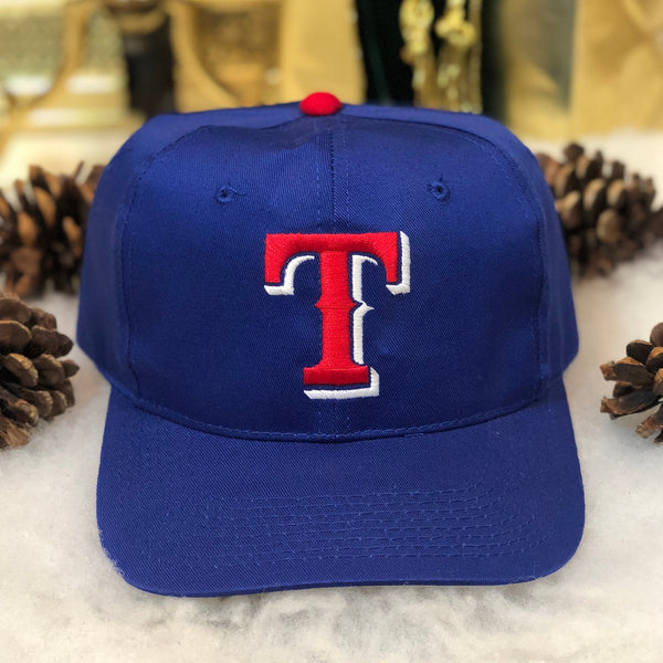 Vintage Deadstock NWOT MLB Texas Rangers Signatures Outdoor Cap Twill Snapback Hat