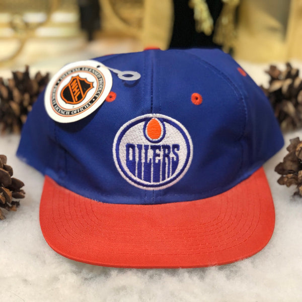 Vintage Deadstock NWT NHL Edmonton Oilers Competitor Twill Snapback Hat