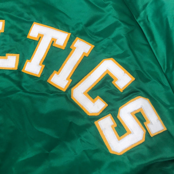 Vintage NBA Boston Celtics Chalk Line Spellout Satin Jacket (L)